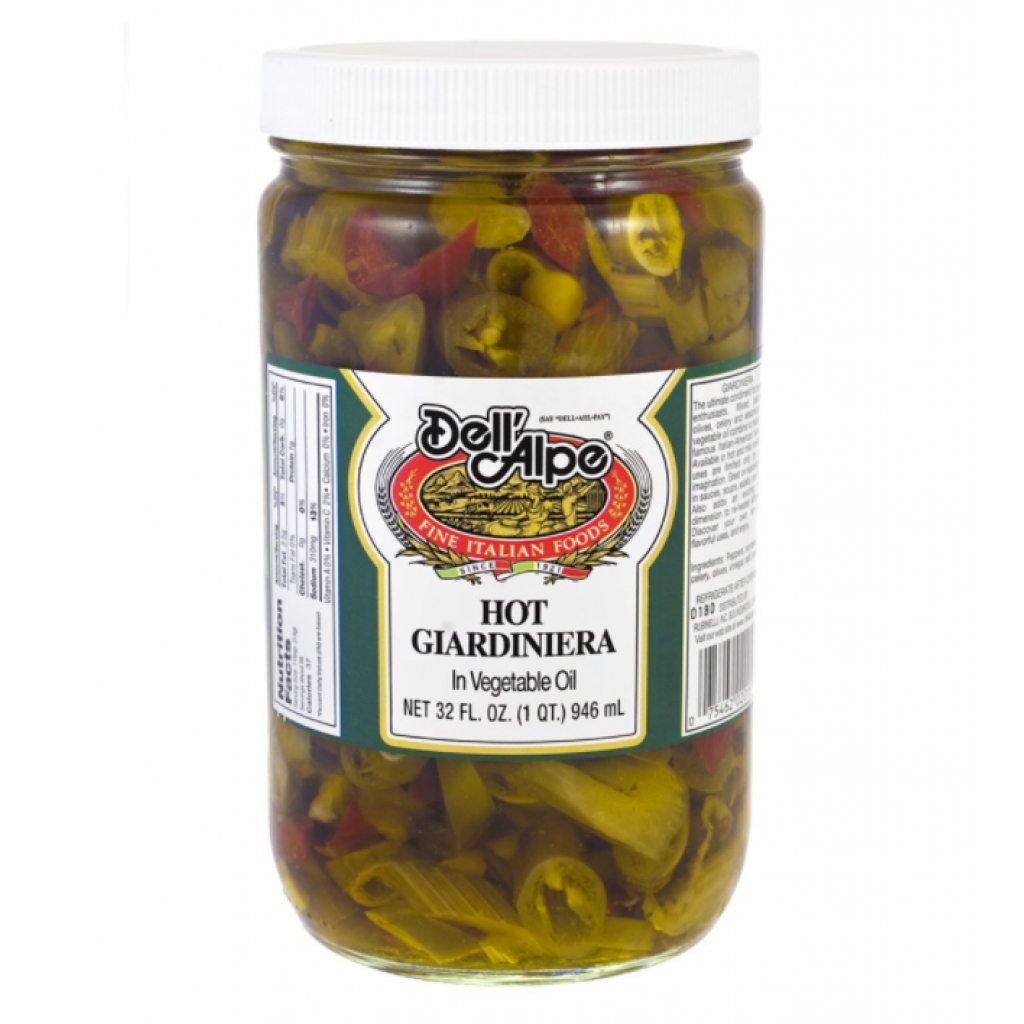 Giardiniera Hot Pickled Vegetables - 32 OZ