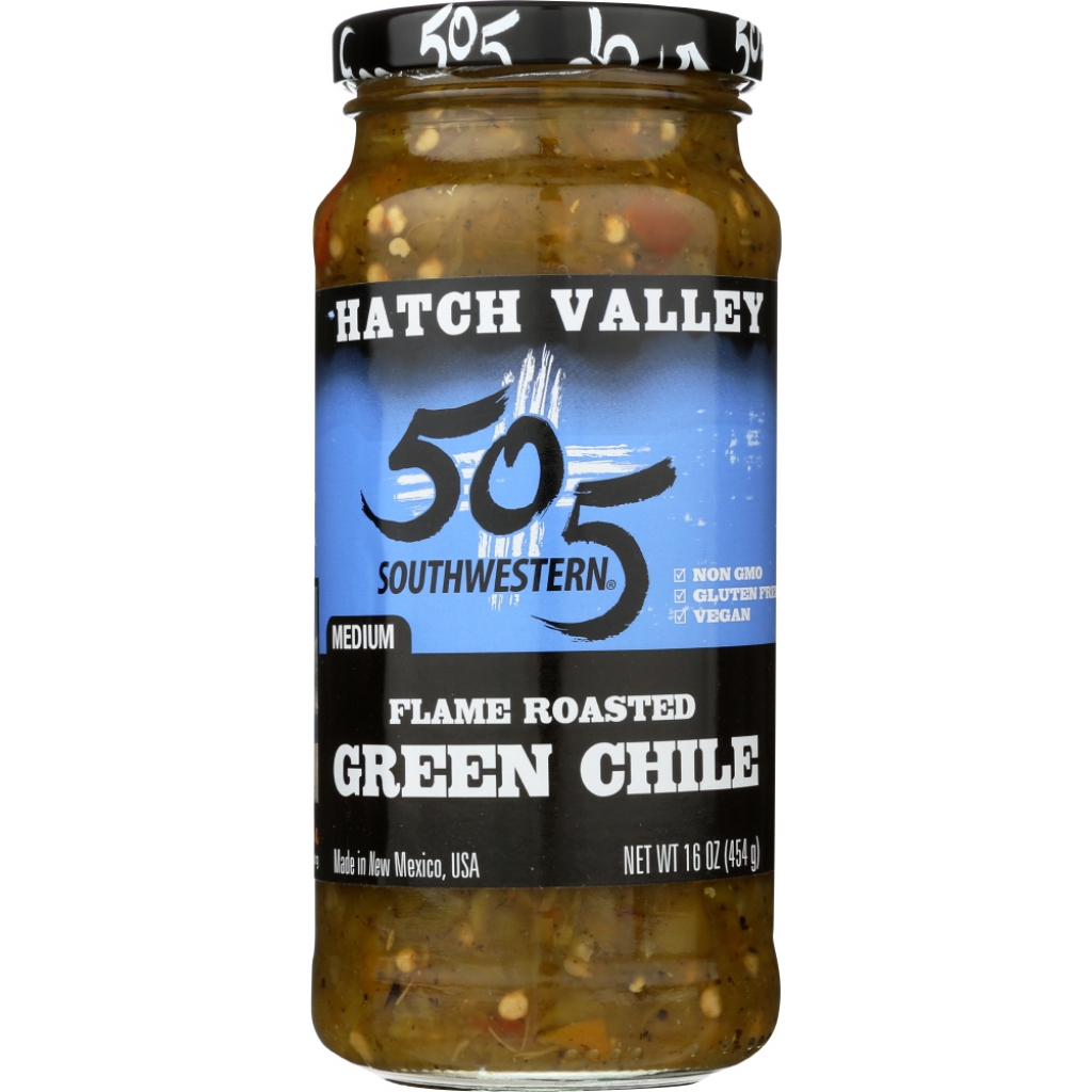 Hatch Valley Flame-Roasted Green Chile Salsa - 16 oz