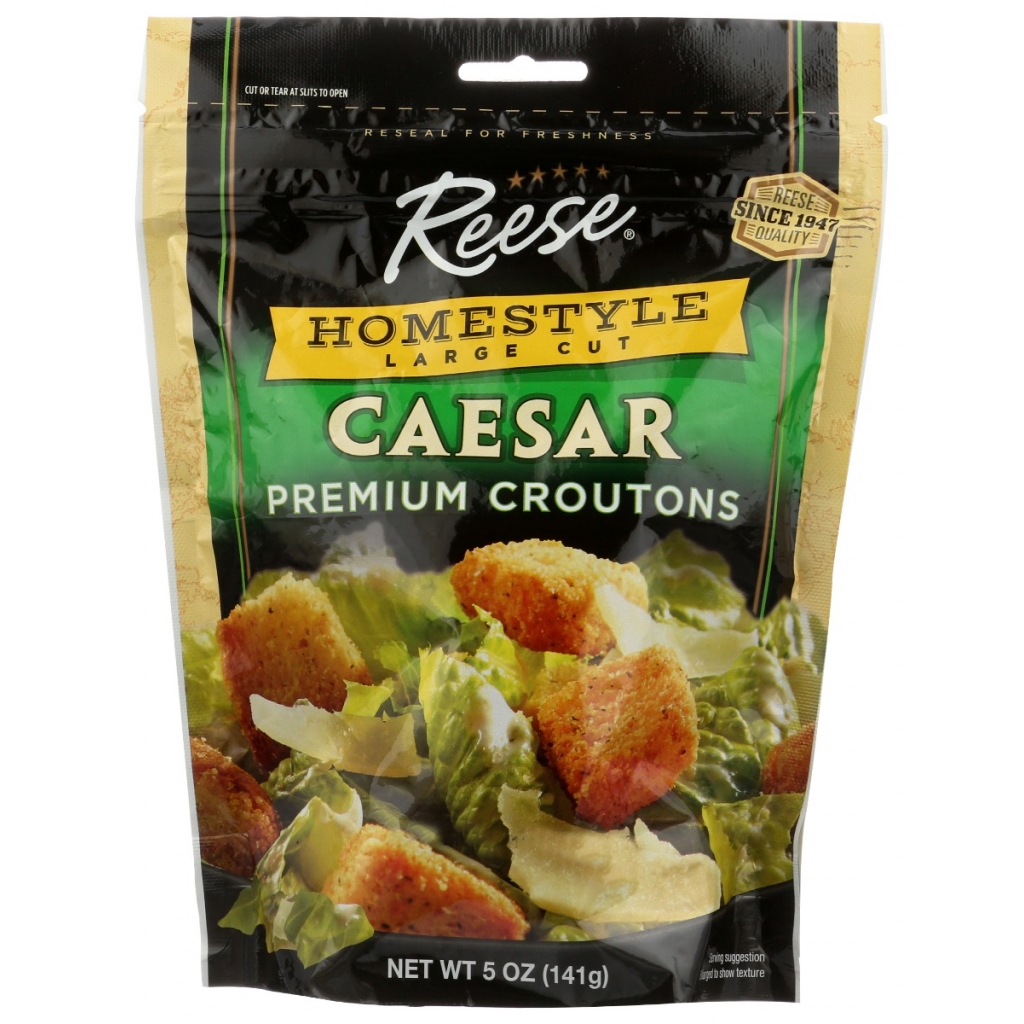 Homestyle Caesar Croutons - Crunchy Salad Topper, 5 oz