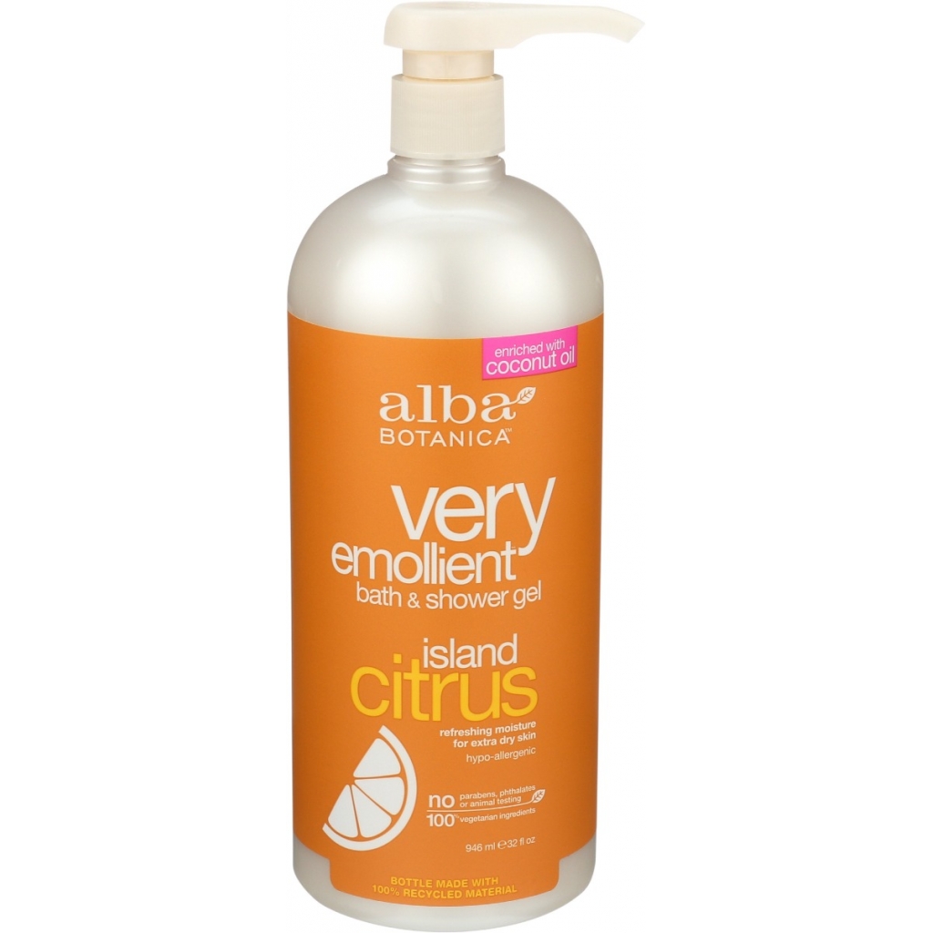 Very Emollient Body Wash - Island Citrus, 32 oz