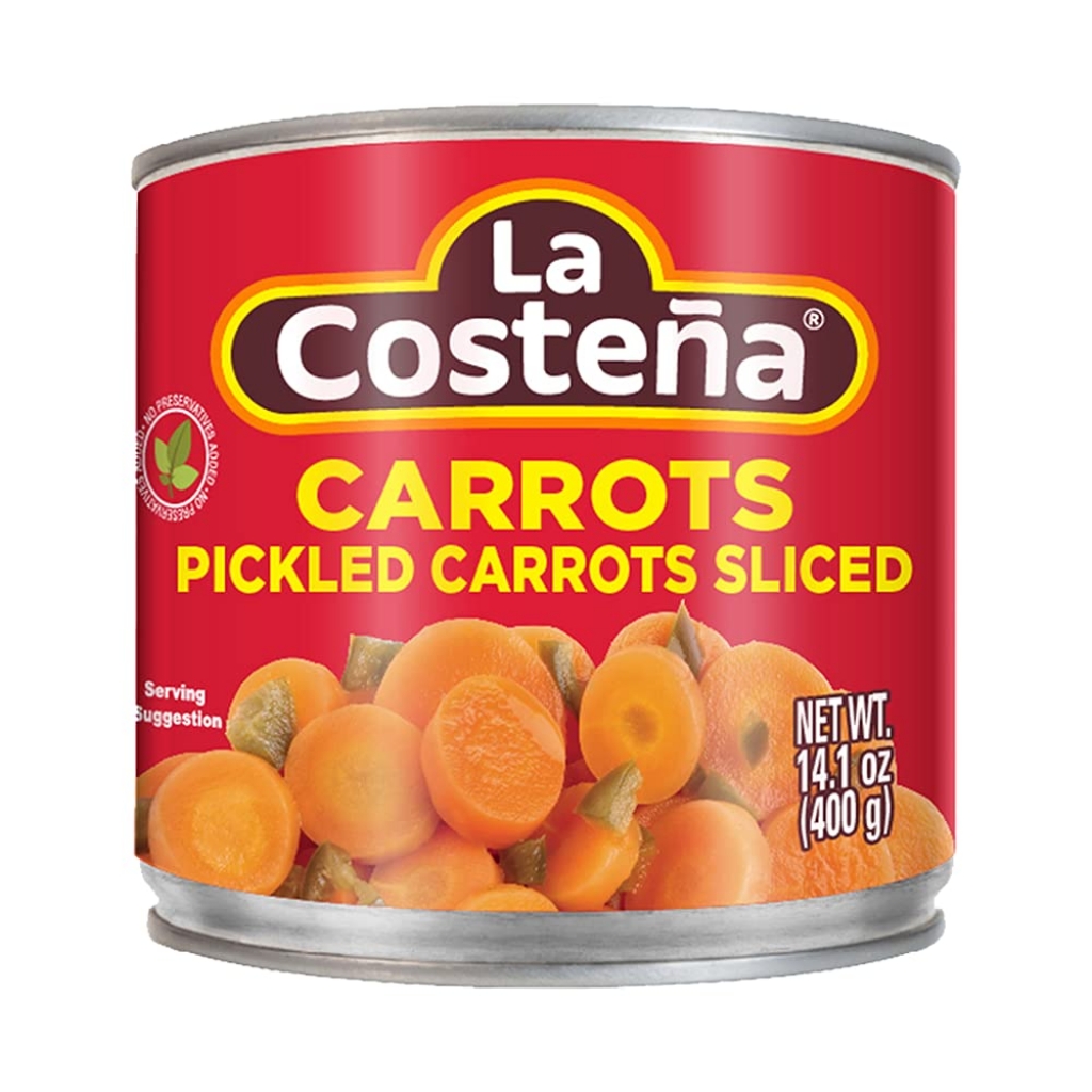 Sliced Pickled Carrots with Jalapeño, 14.1 oz