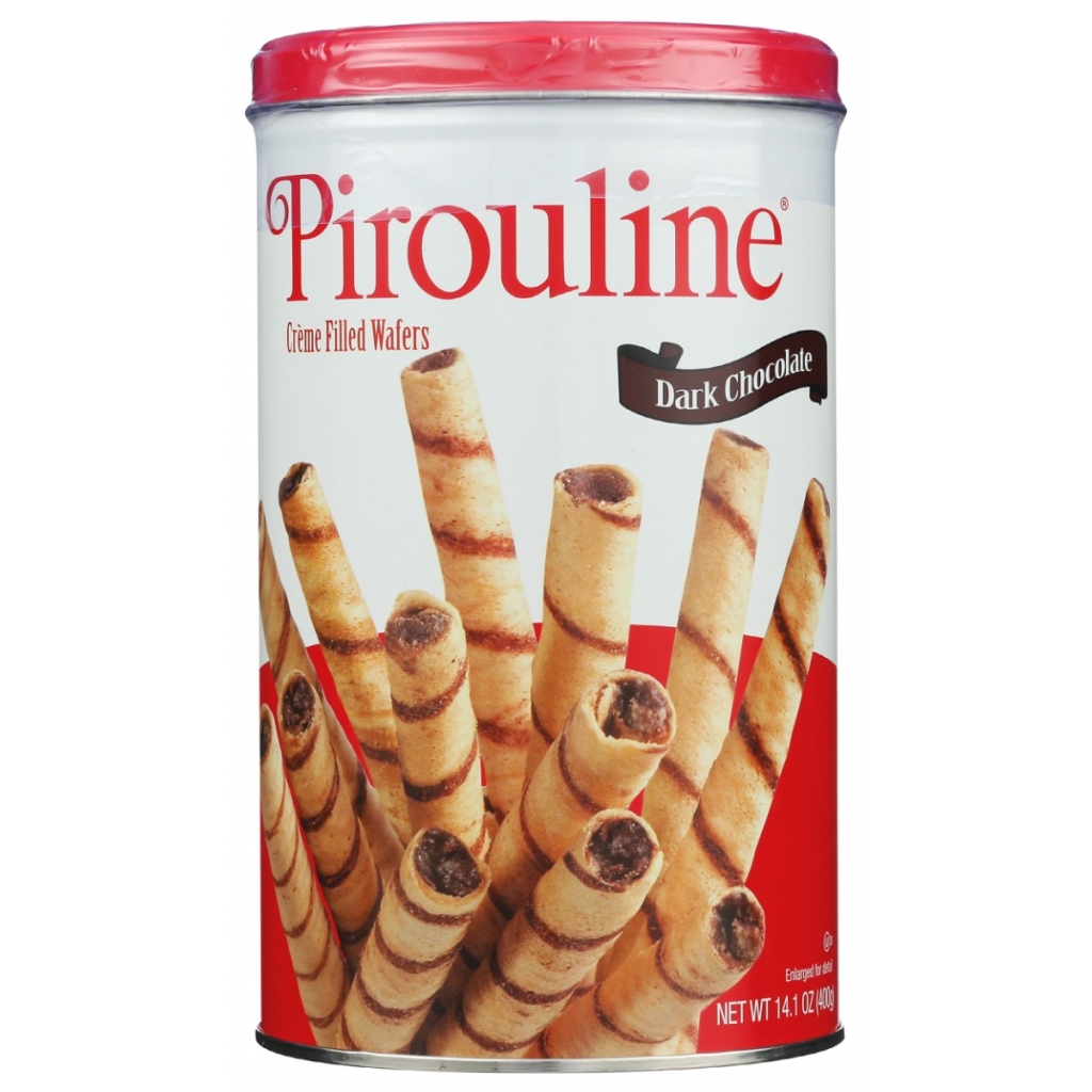 Indulgent Pirouline Dark Chocolate Rolled Wafers - 14.1 oz