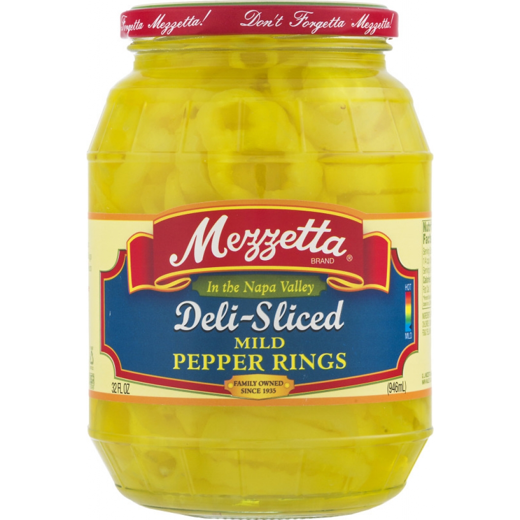 Mezzetta Deli Sliced Mild Pepper Rings (32 oz)