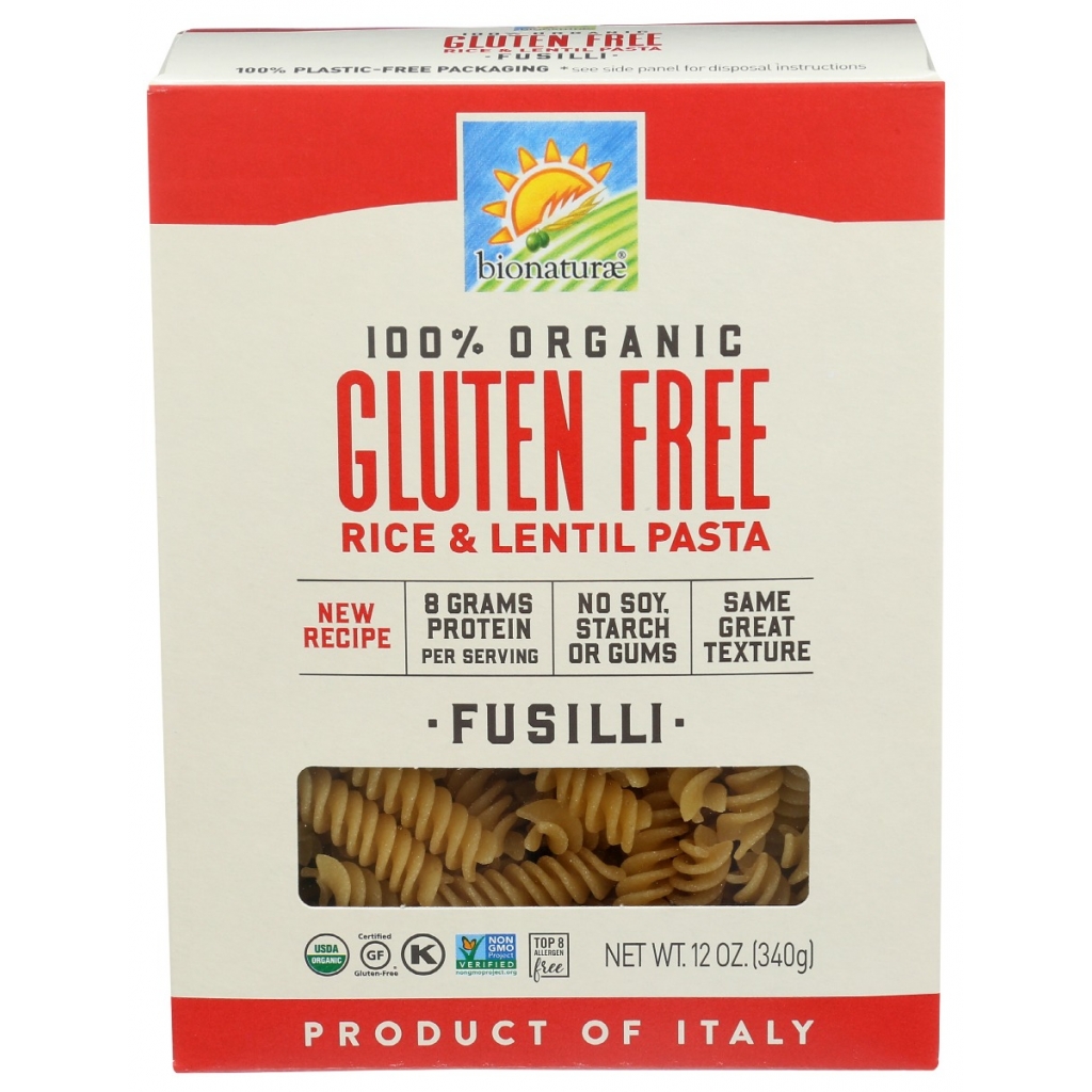 Organic Gluten-Free Rice Lentil Fusili - 12 oz