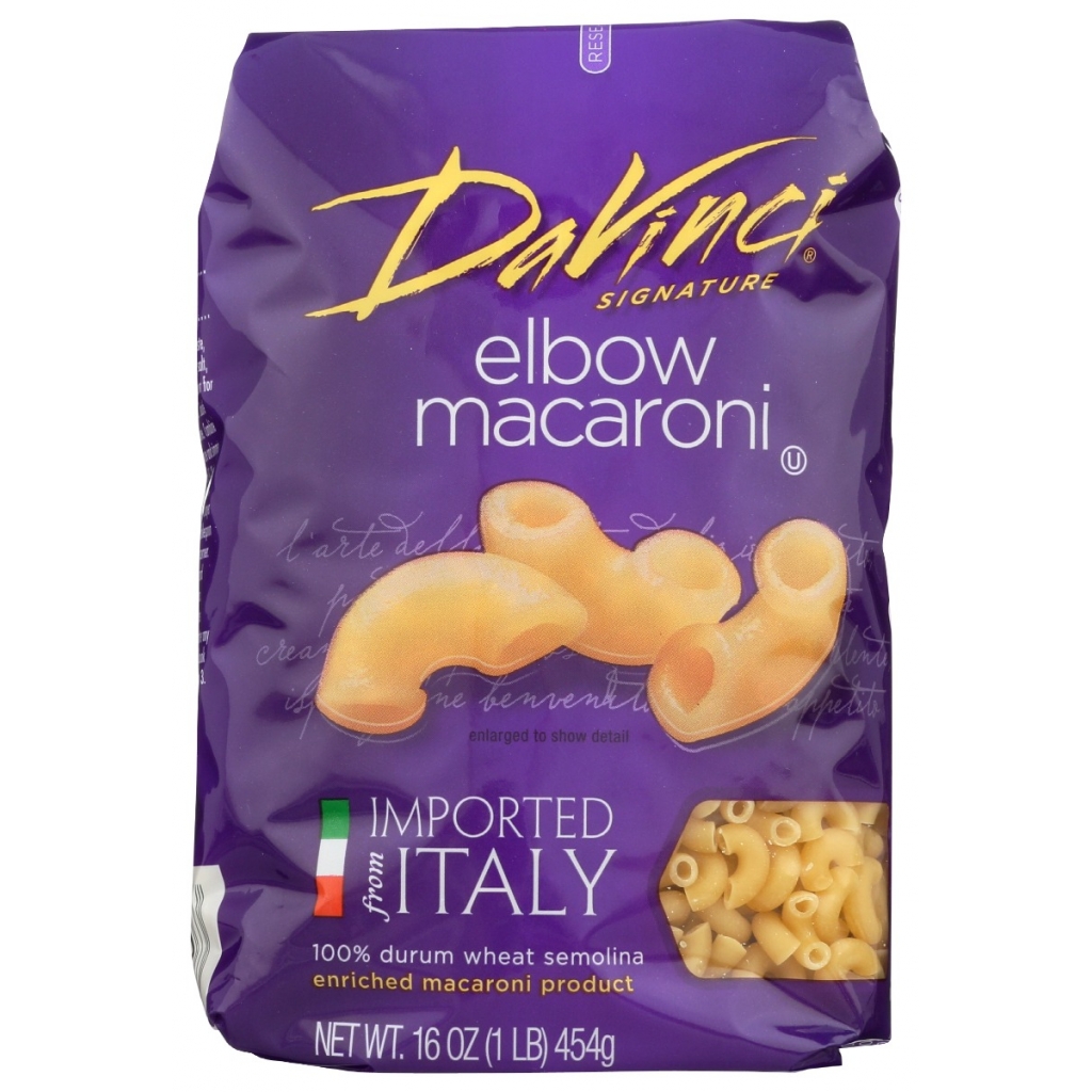 Elbow Macaroni Pasta - Authentic Durum Wheat, 16 oz