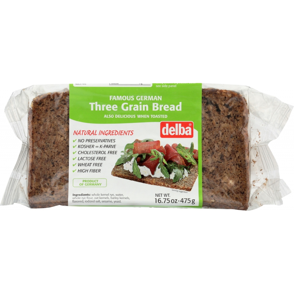 Preservative-Free Three Grain Bread, 16.75 oz