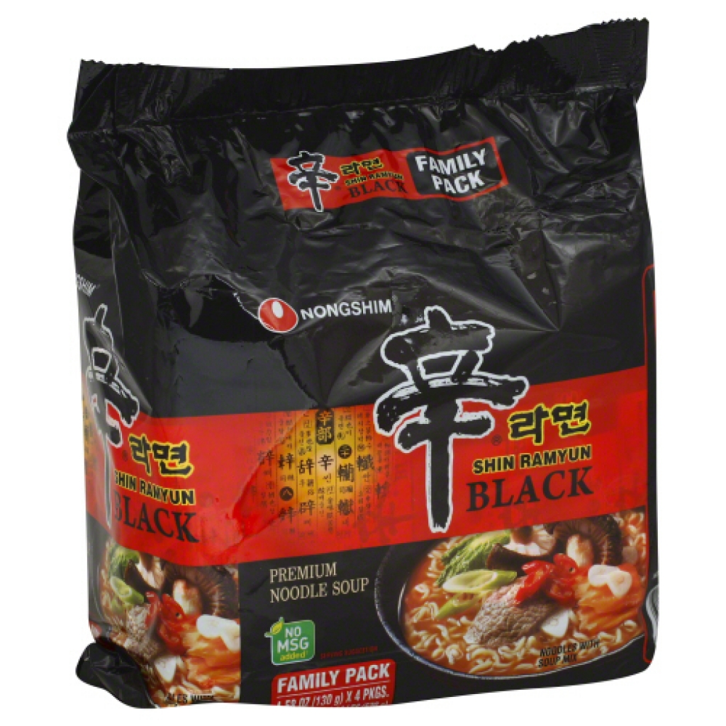 Shin Ramyun Black Spicy Noodles - 4 Pack