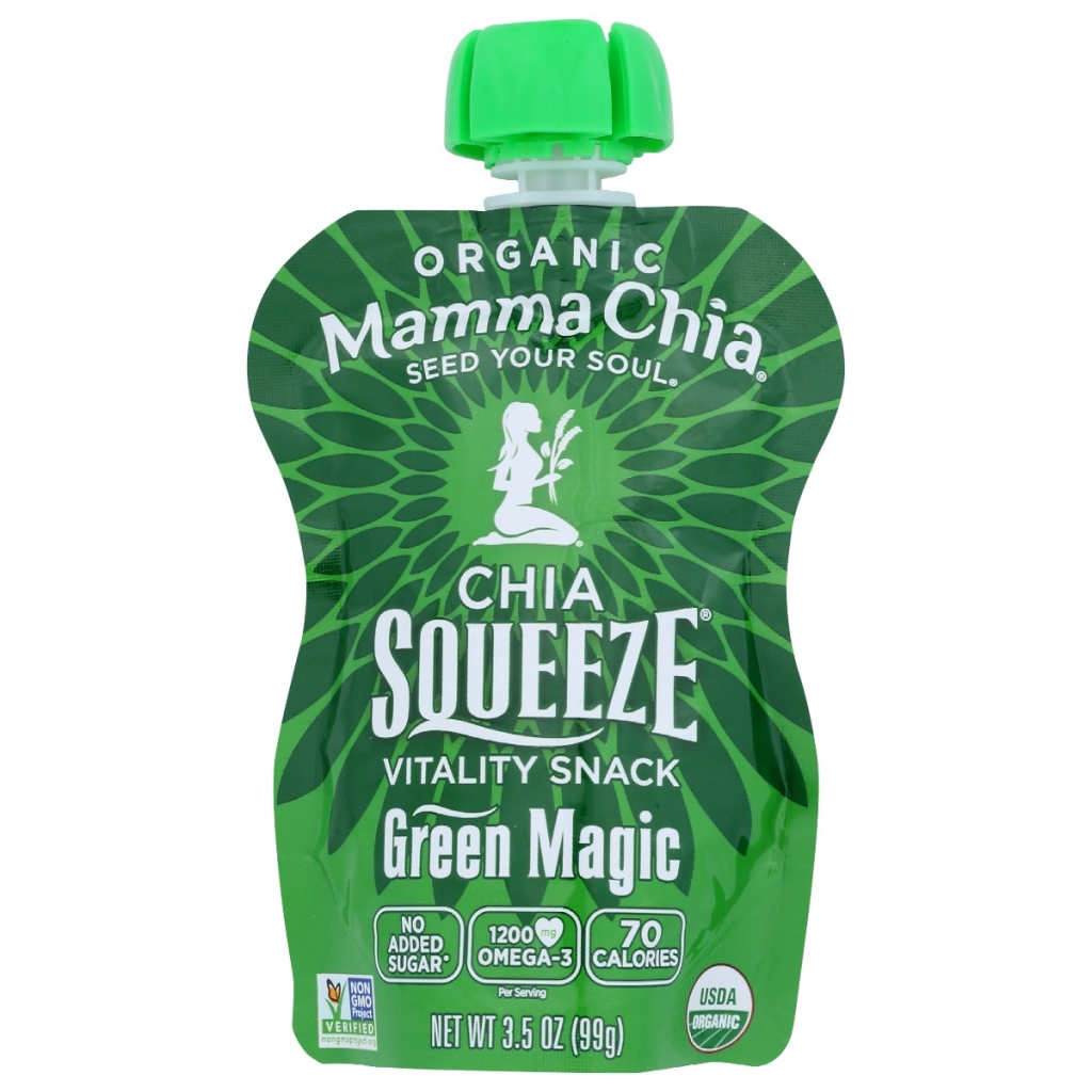 Green Magic Organic Chia Squeeze - Nutrient Snack