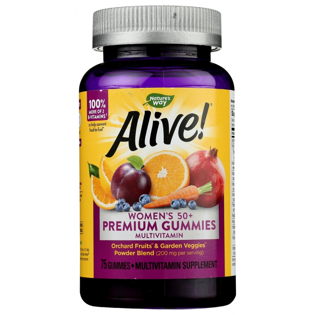 Alive Women 50+ Premium Gummies Multivitamin, 75 pcs