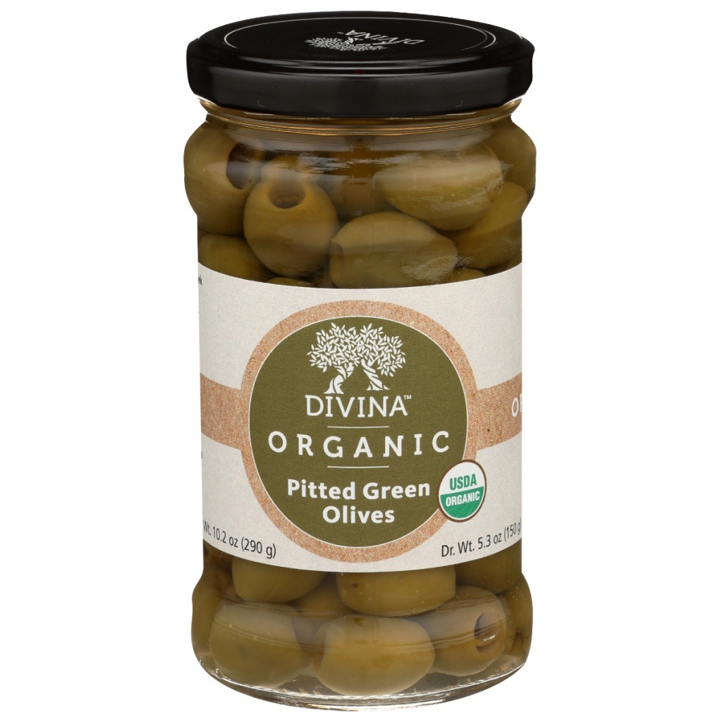 Organic Pitted Green Olives from Mt. Athos