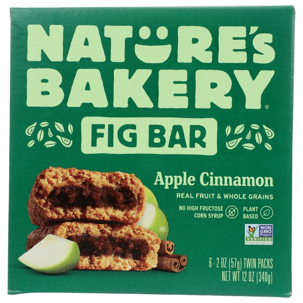 Whole Wheat Fig Bars - Apple Cinnamon, 12 oz