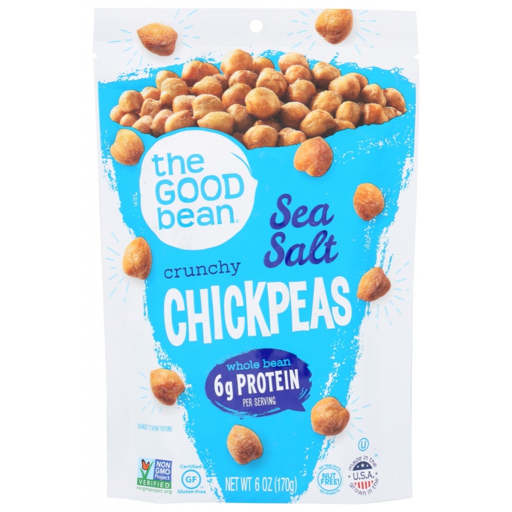 Crunchy Sea Salt Chickpeas - Healthy Snack, 6 oz