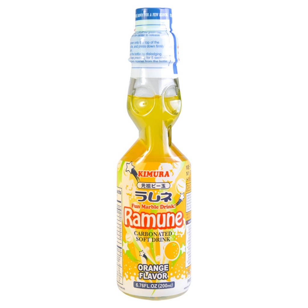 Ramune Orange Flavor Soda – 6.76 oz