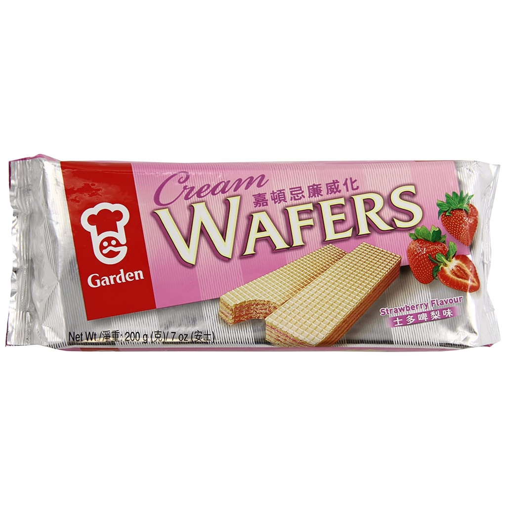 Crispy Strawberry Cream Wafers