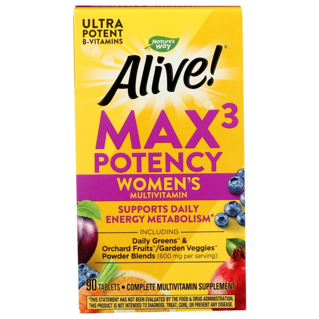 Alive! Max3 Women's Multivitamin - 90 Tablets