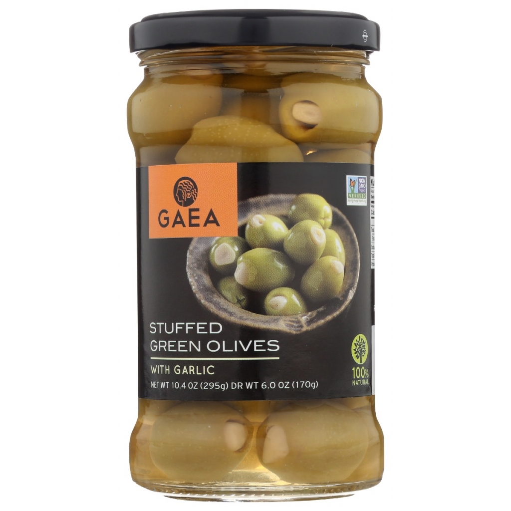 Stuffed Garlic Green Olives - 6 oz