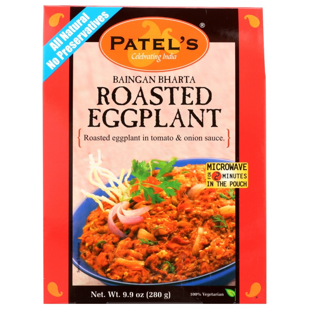 Patel's Authentic Baingan Bharta Roasted Eggplant, 9.9 oz