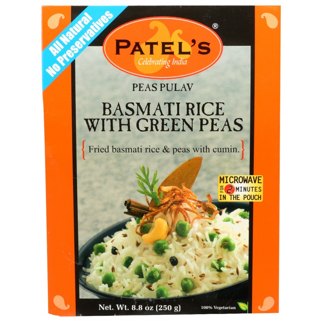 Basmati Rice & Green Peas Ready Meal, 8.8 oz