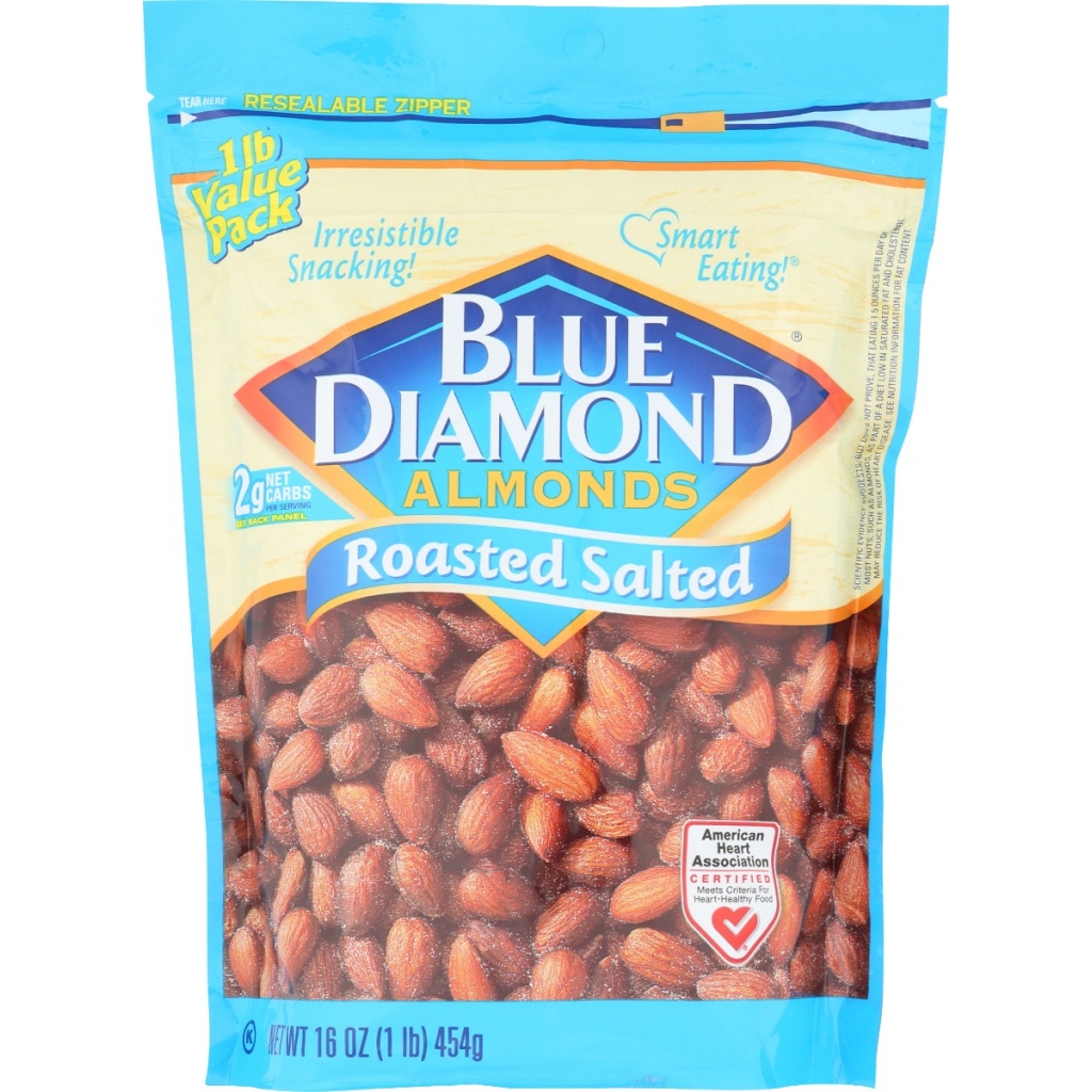 Roasted Salted Almonds – 16 oz