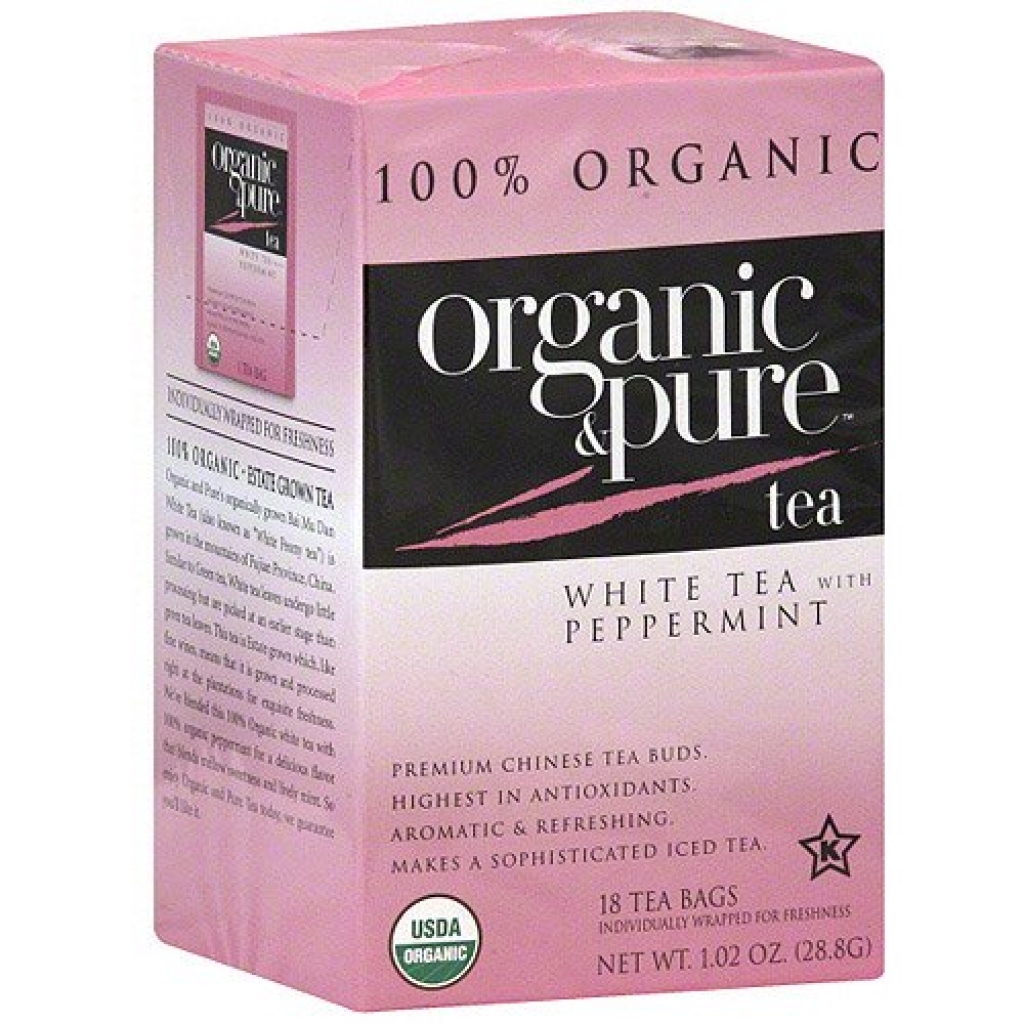 Organic White Peppermint Tea: Refreshing and Aromatic Experience (18 bags)