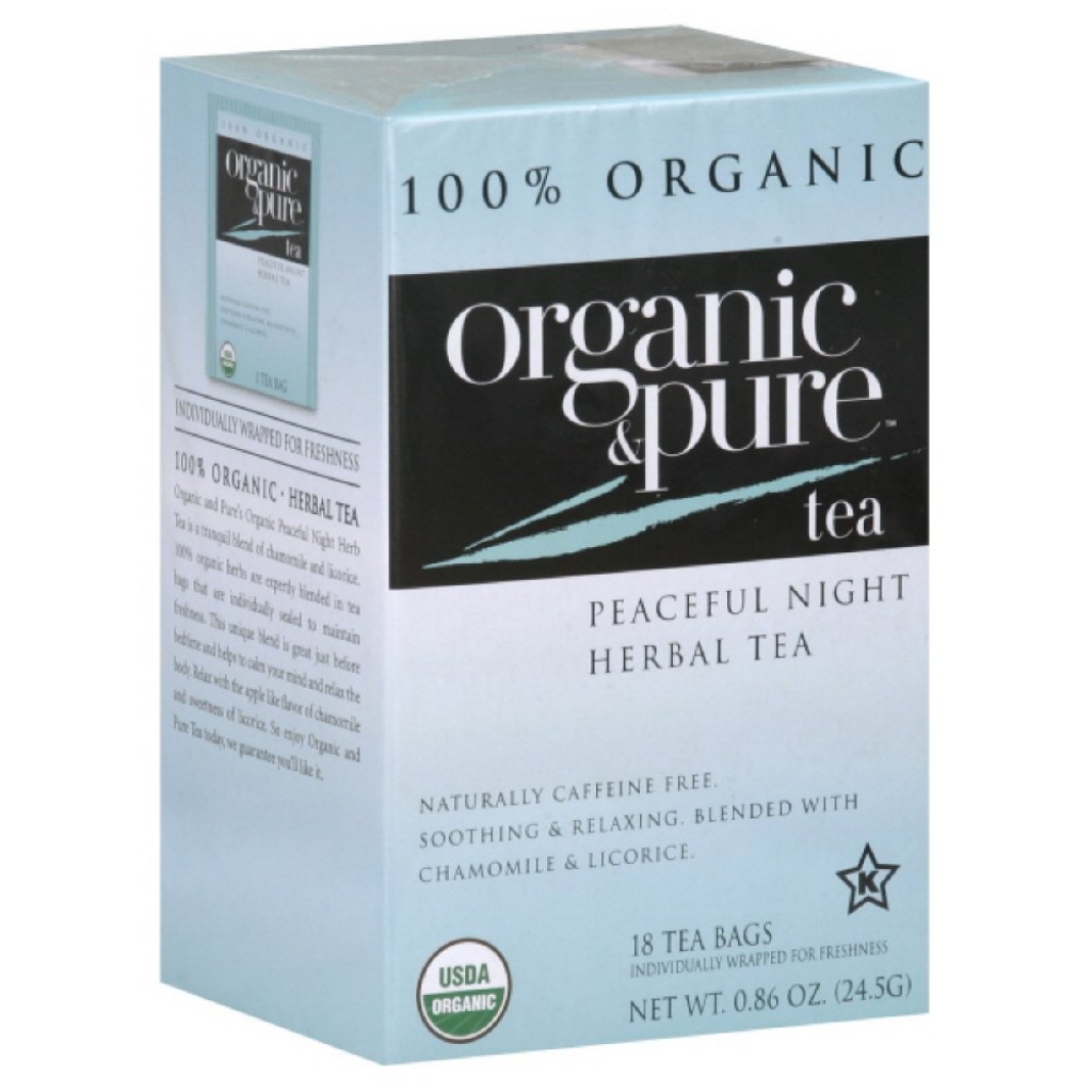 Organic Peaceful Night Herb Tea, 18 bags