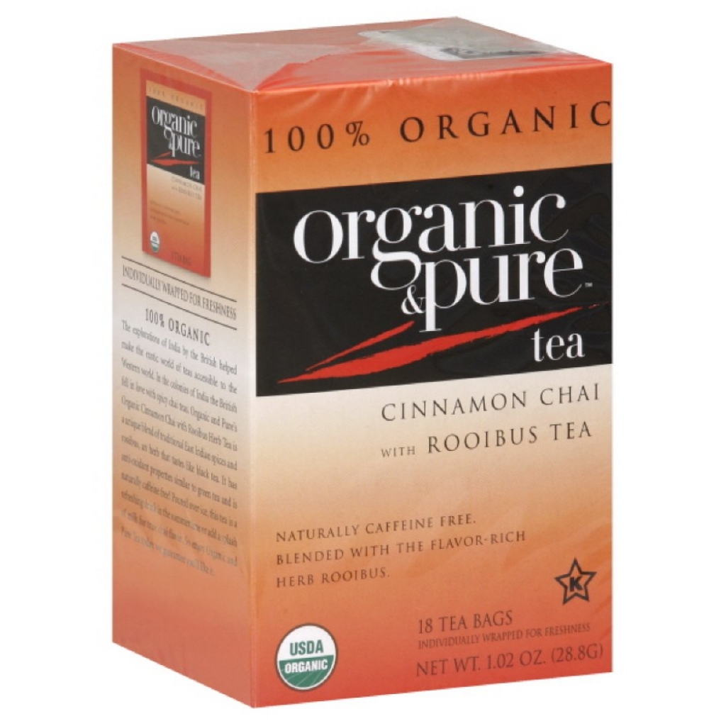 Organic Cinnamon Chai Herbal Tea with Rooibos - Delightful and Soothing, 18 bg