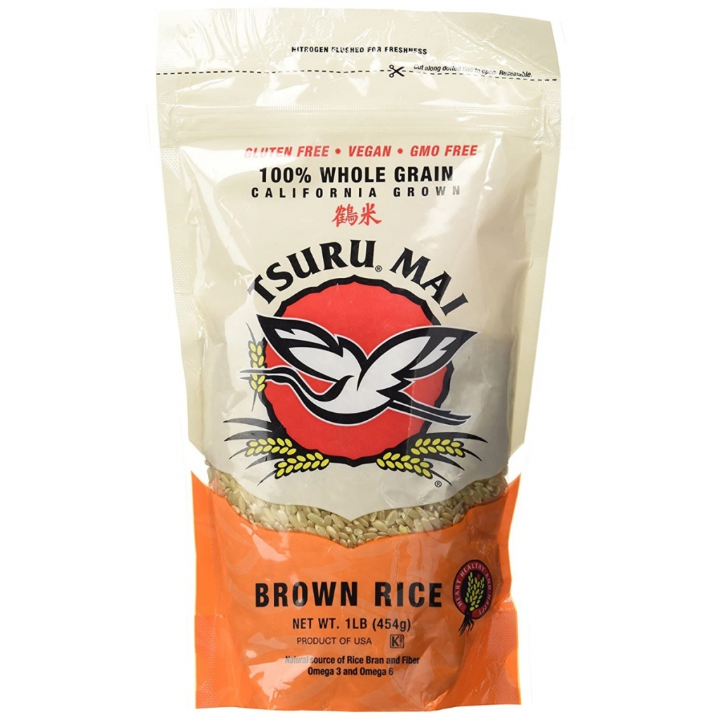 100% Natural Whole Grain Tsuru®Mai Brown Rice, 16 oz