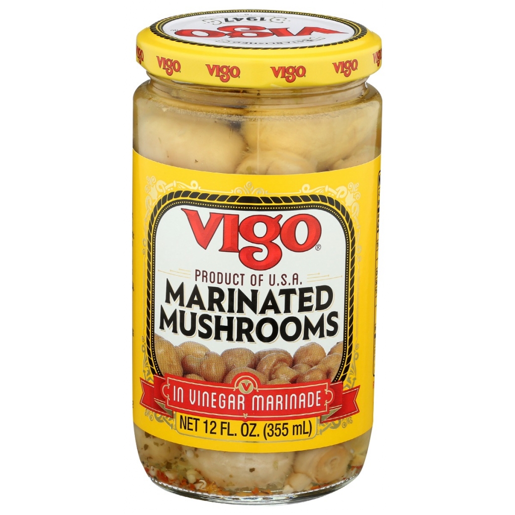 Zesty Marinated Button Mushrooms - 12 oz