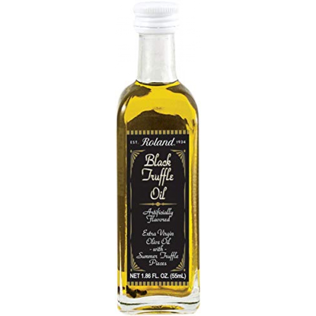 Black Truffle Oil - Extra Virgin Olive Oil with Truffle Pieces - 1.86 oz