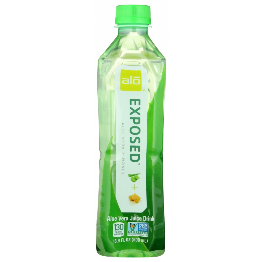 Exposed Aloe Vera Honey Juice Drink for Refreshing Hydration