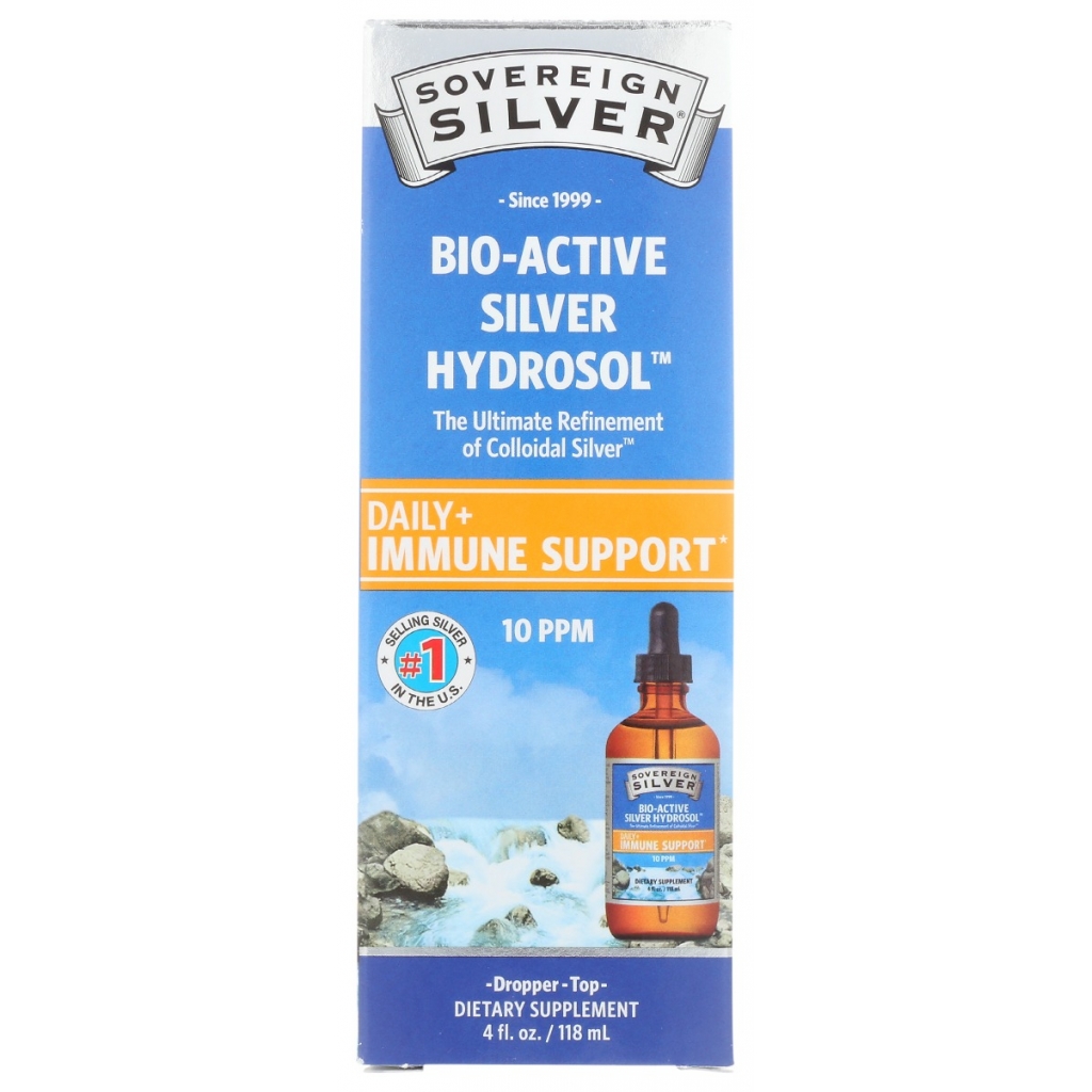 Sovereign Silver Colloidal Dropper Top, 4 oz