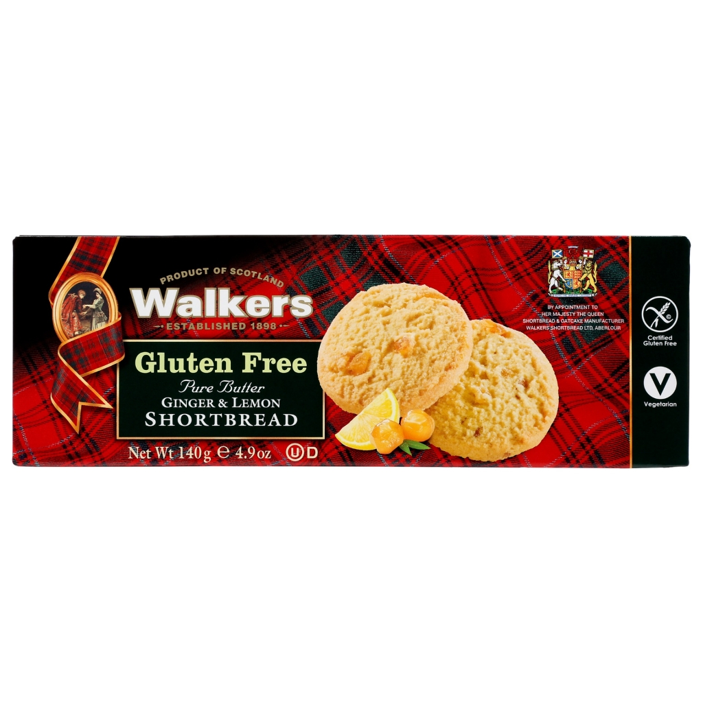 Gluten-Free Ginger and Lemon Shortbread - 4.9 oz