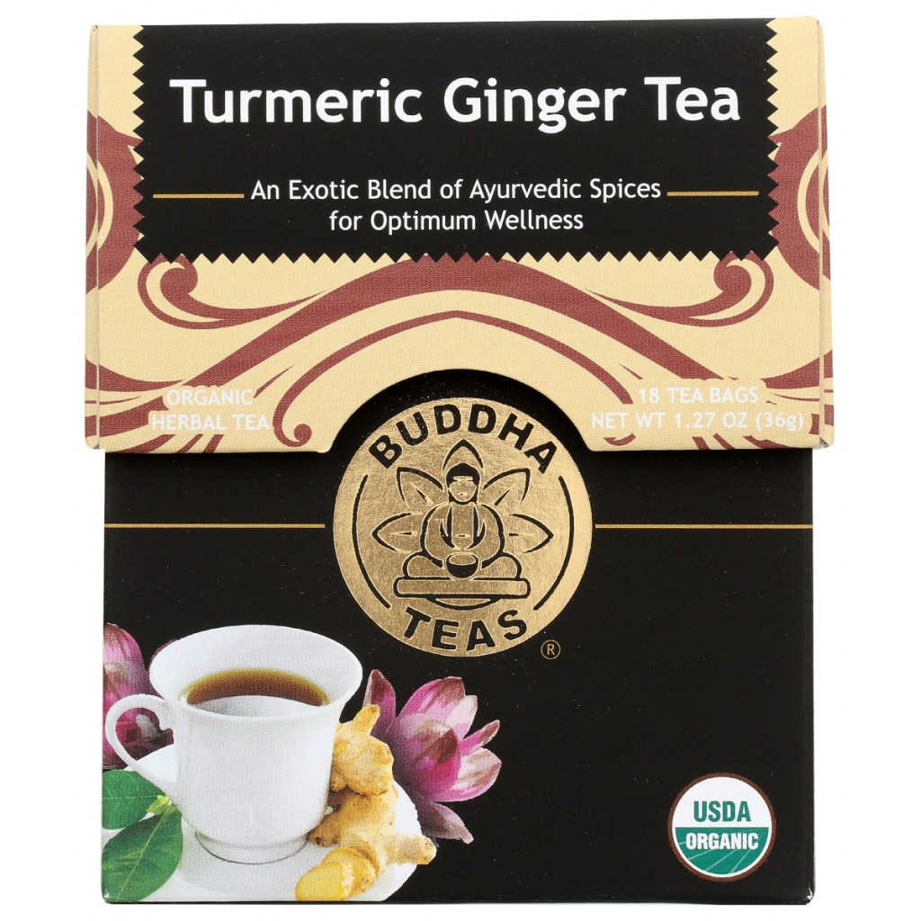 Premium Turmeric Ginger Tea Blend, 18 Bags