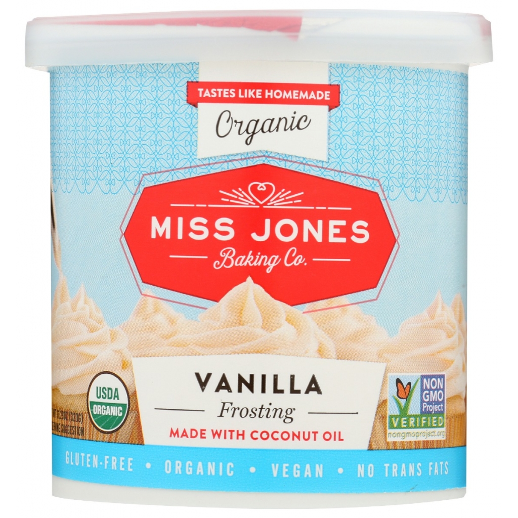 Organic Vanilla Buttercream Frosting - 11.29 oz