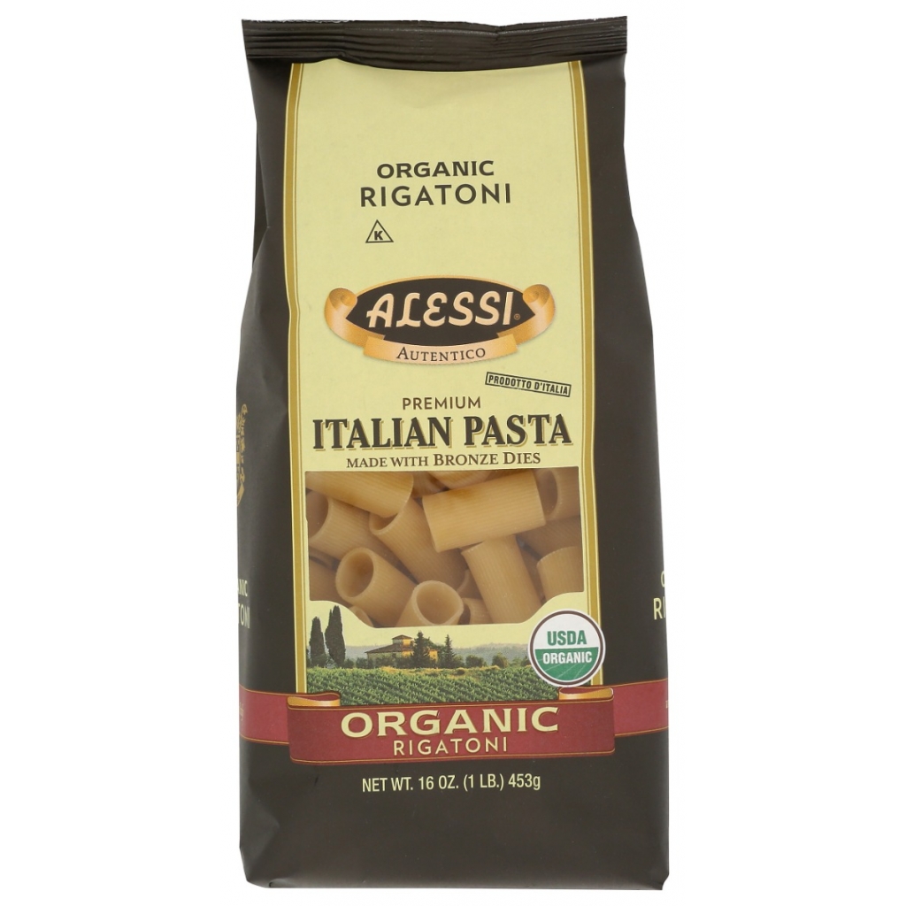 Alessi Organic Rigatoni - Authentic Italian Pasta