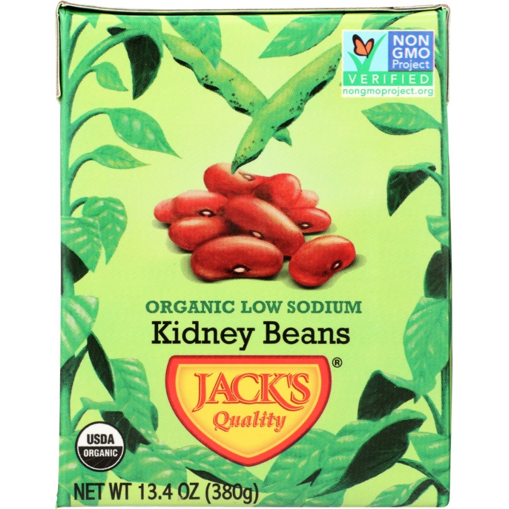 Jack’s Quality Organic Low Sodium Red Kidney Beans - 13.4 oz