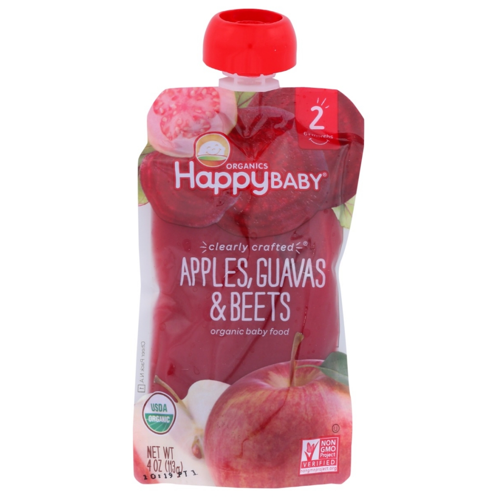 Happy Baby Apples, Guavas, and Beets Pouch