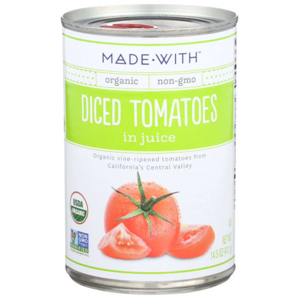 Diced Organic Tomatoes, 14.5 oz