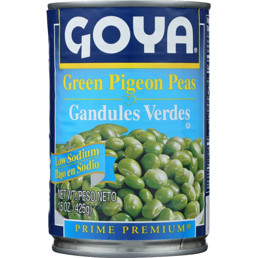 Low Sodium Green Pigeon Peas, 15 oz