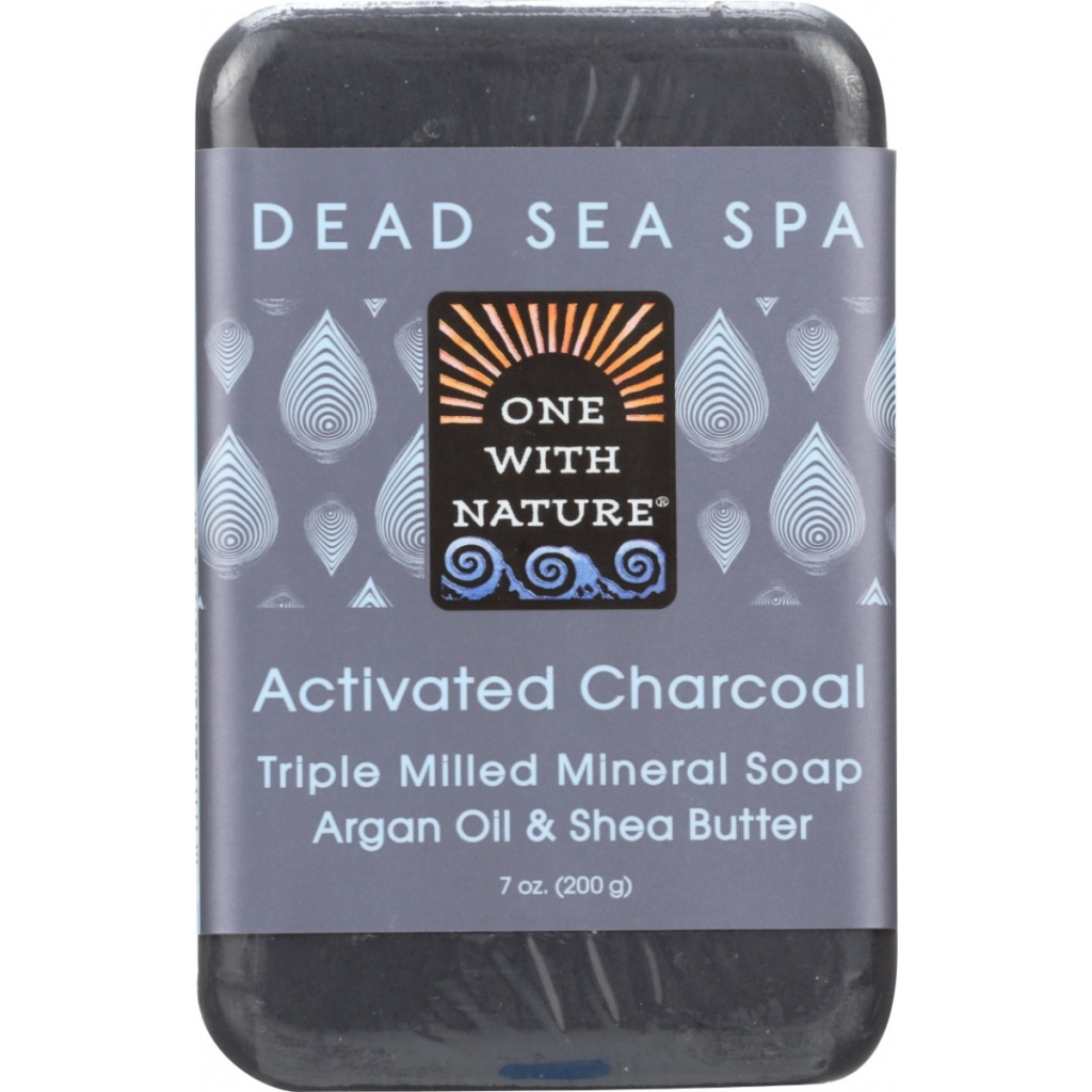 Activated Charcoal Soap with Dead Sea Minerals, 7 oz