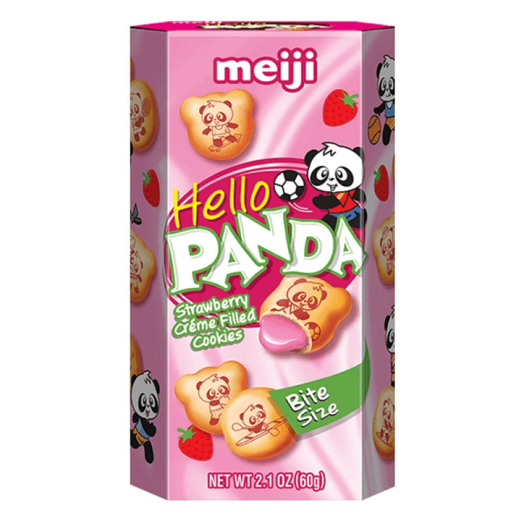 Strawberry Hello Panda Cookies - 2.1 oz