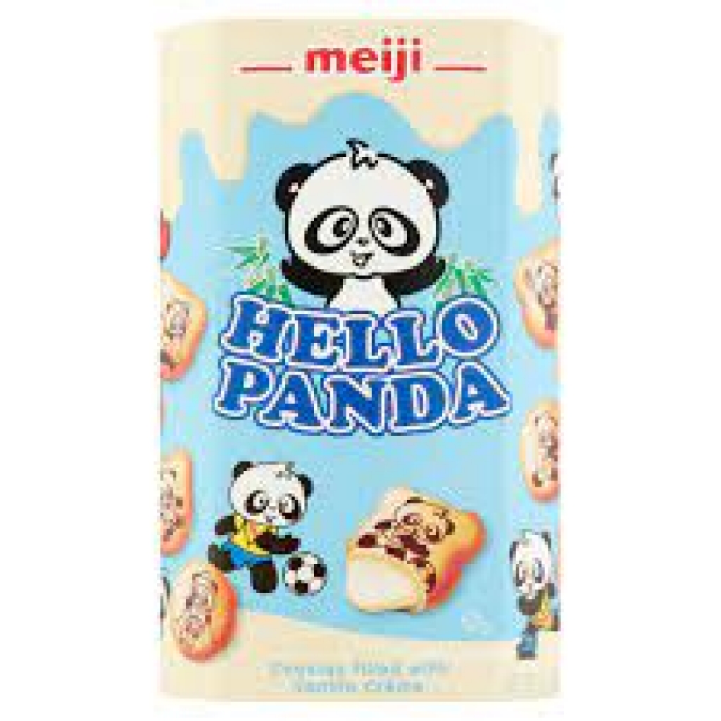 Crispy Hello Panda Cookie Snacks with Milk, 2.1 oz