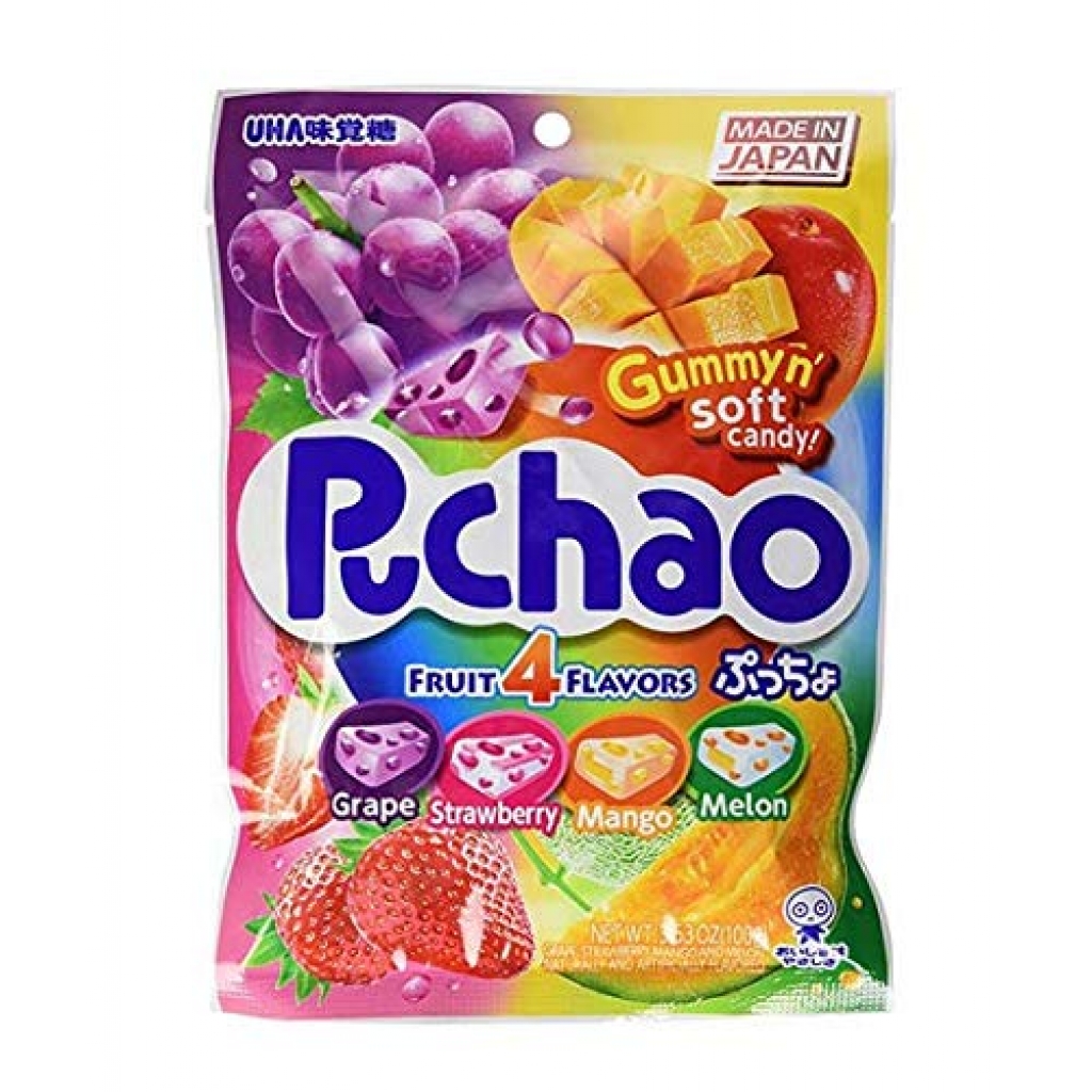 Puchao Mix Fruit Gummy Candy, 3.53 oz - Fun Treat