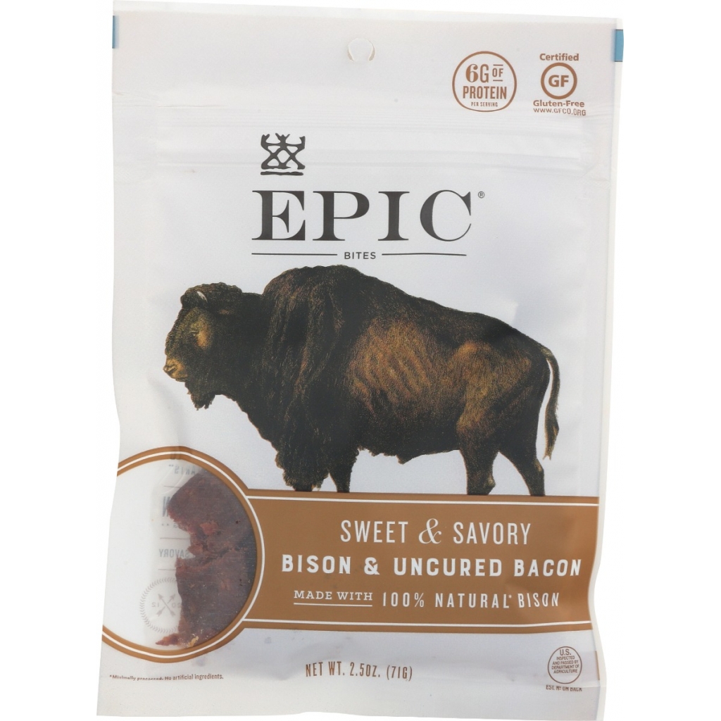 Sweet & Savory Bison & Uncured Bacon Chia Bites - 2.5 oz