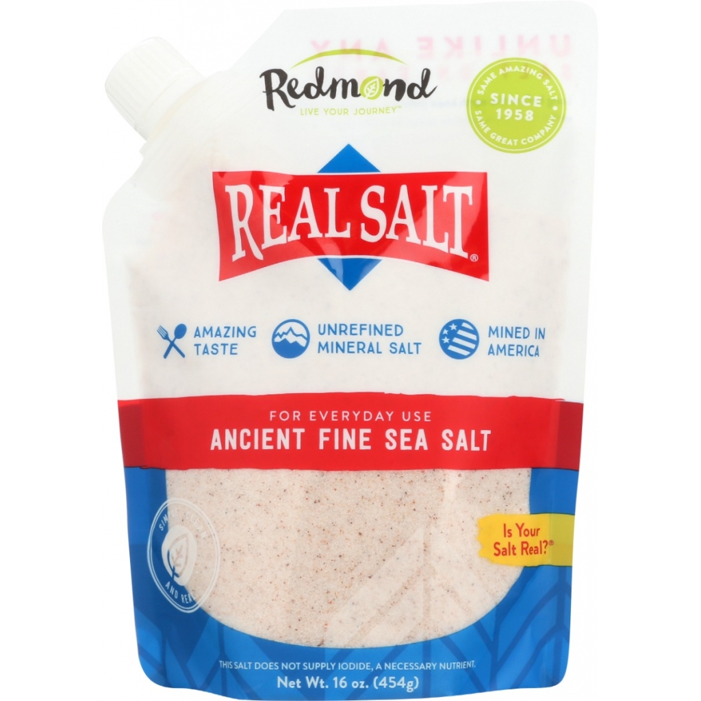 Real Salt Fine Refill Pouch - 16 oz