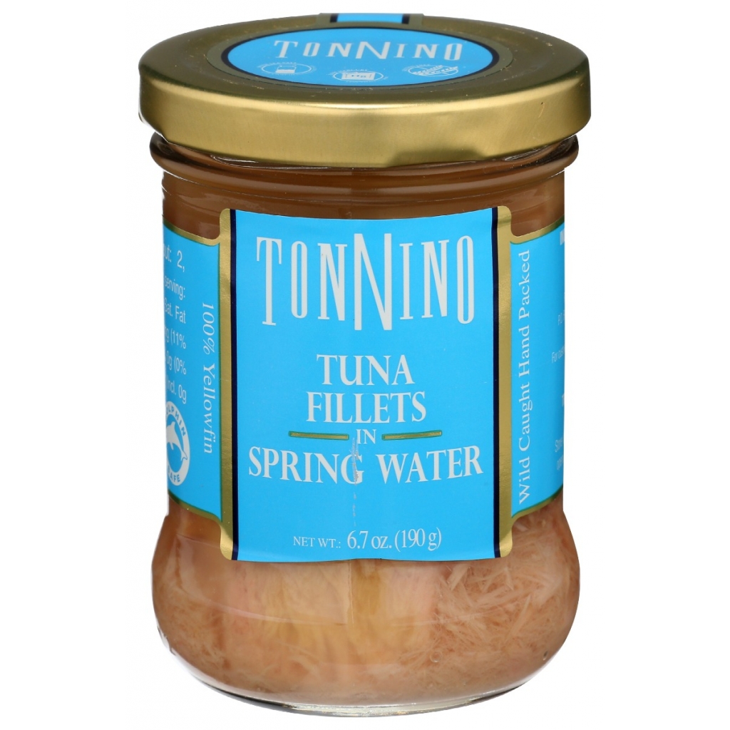 Premium Yellowfin Tuna Fillets in Spring Water, 6.7 oz