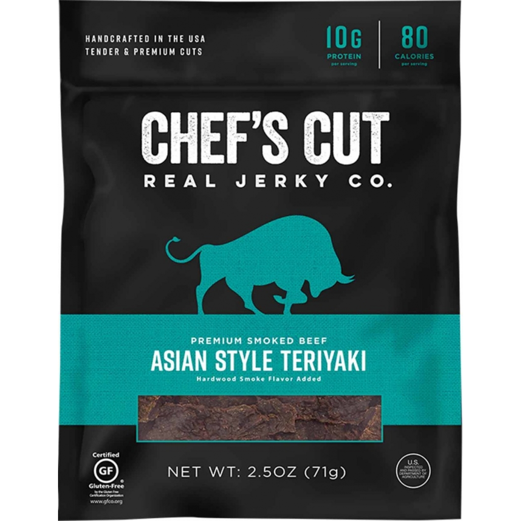 Asian Style Teriyaki Beef Jerky - 2.5 oz - Flavorful Snack