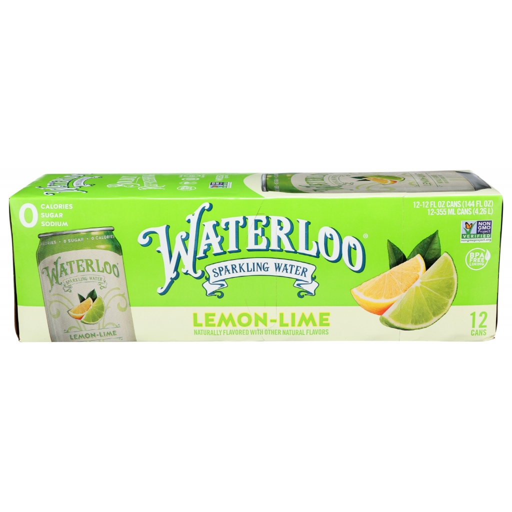 Lemon Lime Sparkling Water 12Pk, 144 fl oz