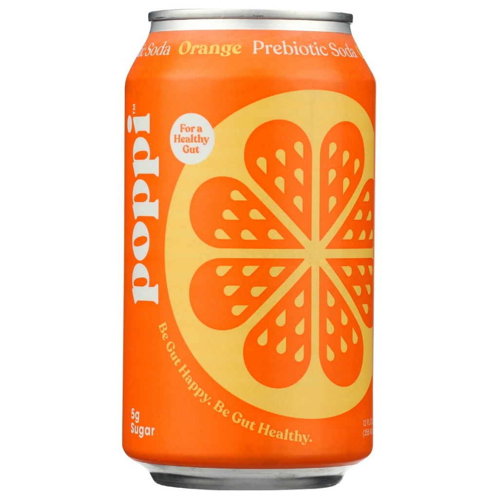 Orange Prebiotic Soda, 12 fl oz