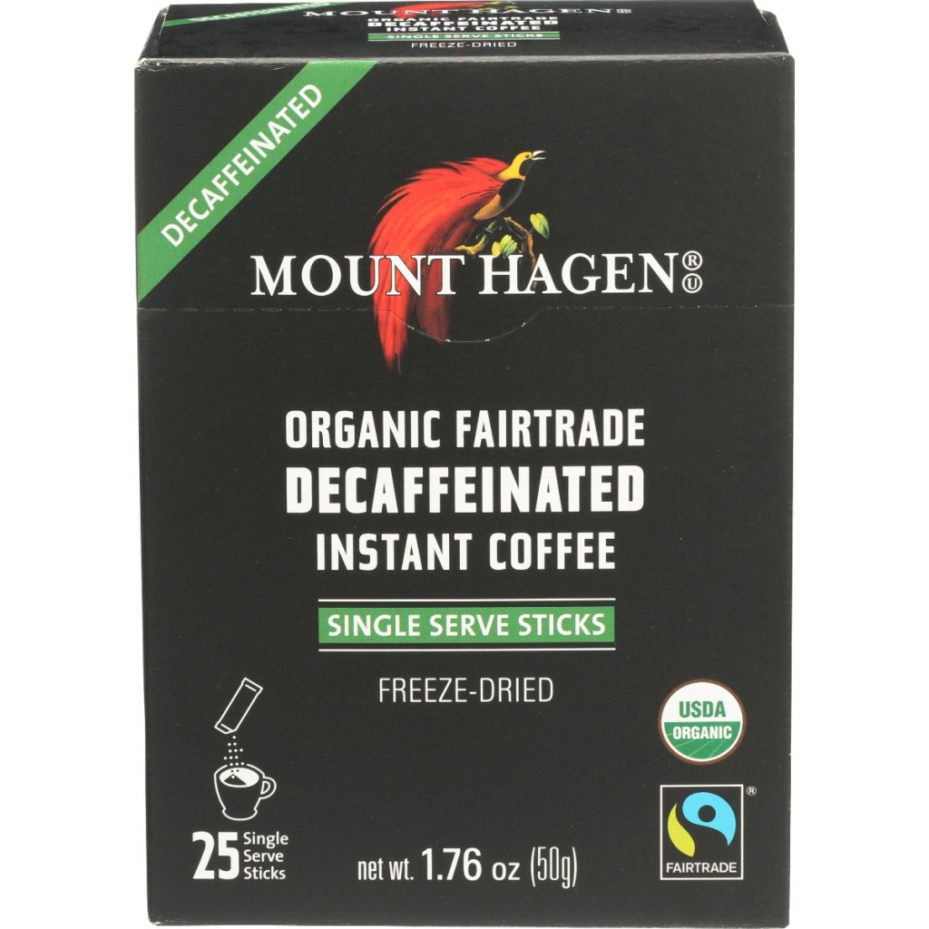 Organic Instant Decaffeinated Coffee Single-Serve Sticks, 1.76 oz